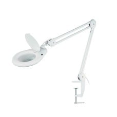 Tabletop lamp with 8D magnifying glass and LED backlight