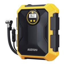 AstroAI CZK-3674 12V DC 100PSI oro kompresorius (geltonas)